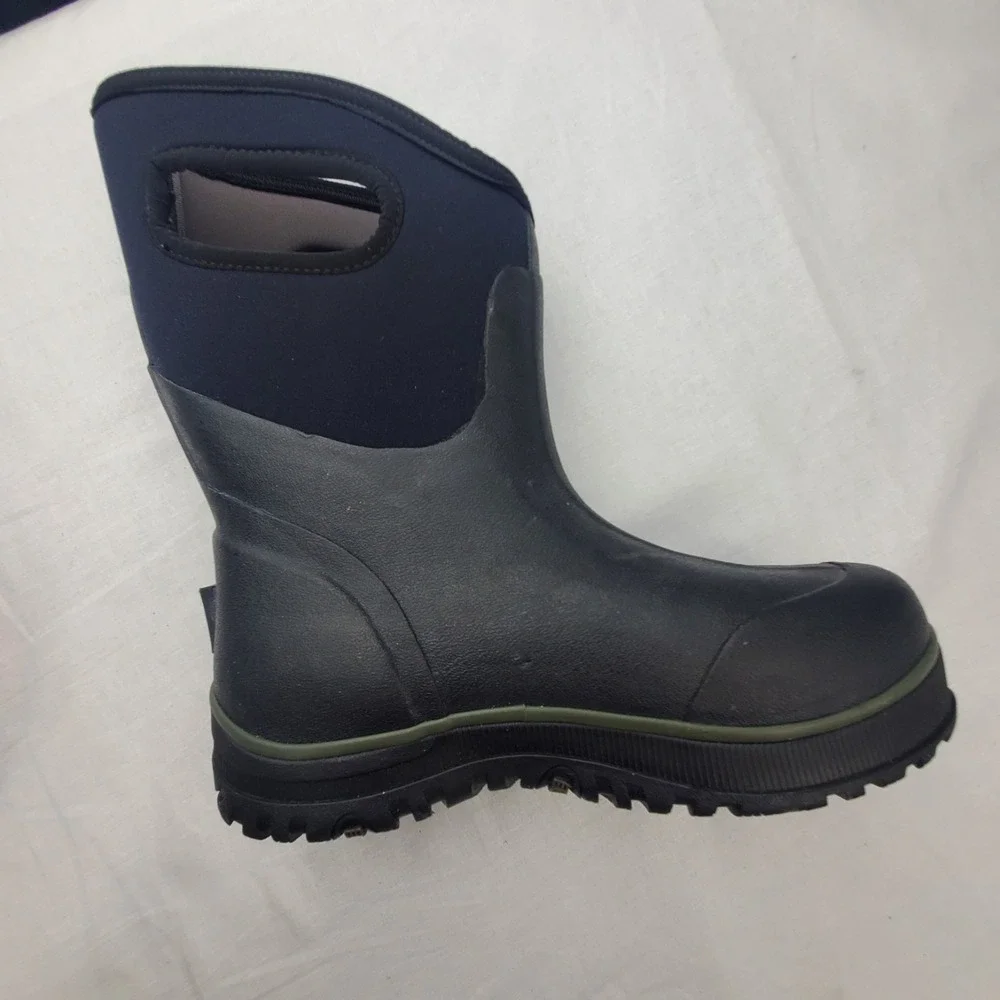 Bogs Men's Ultra Mid Waterproof Rugged Insulated Winter Rain Boot Black Size 6